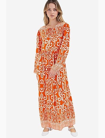Robe longue à motifs bdart