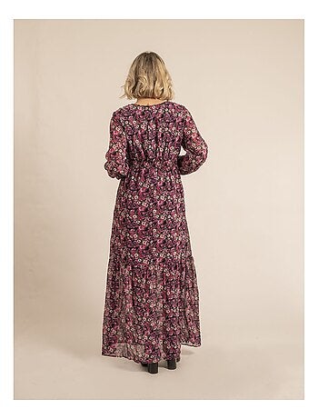 Robe longue à motifs ignacia