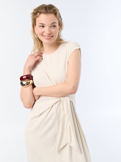Robe longue à nouer - Kiabi