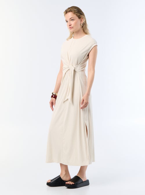 Robe longue à nouer - Kiabi