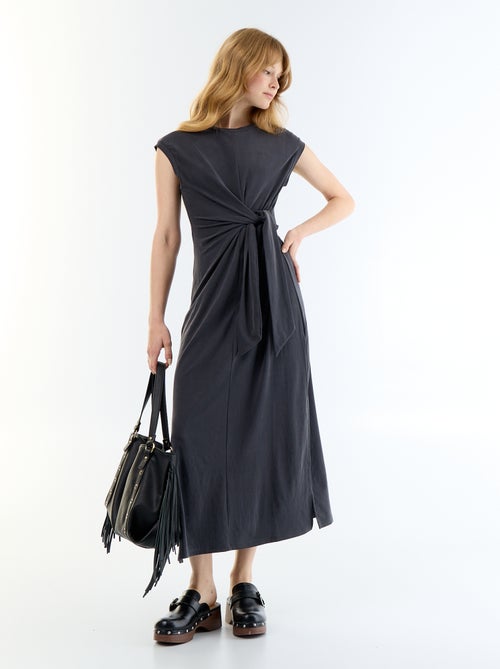 Robe longue à nouer - Kiabi