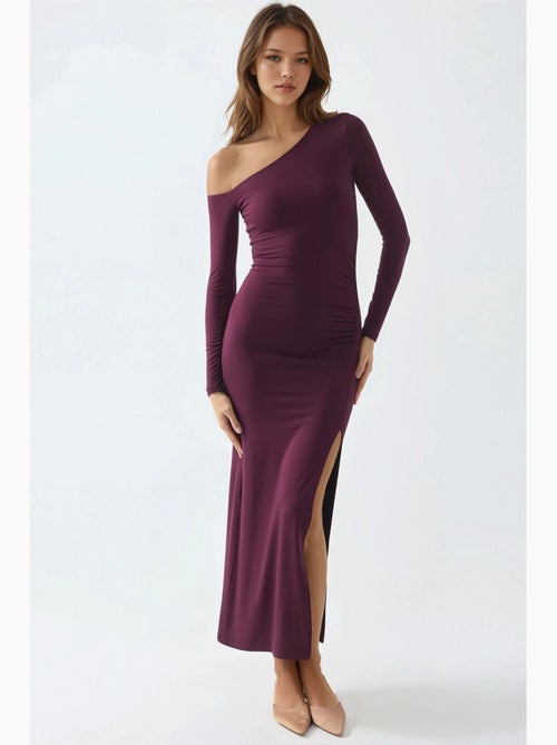 Robe longue asymétrique à col et volants busem - Kiabi Robe longue asymétrique à col et volants busem - Kiabi