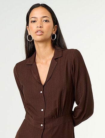 Robe longue coupe chemise