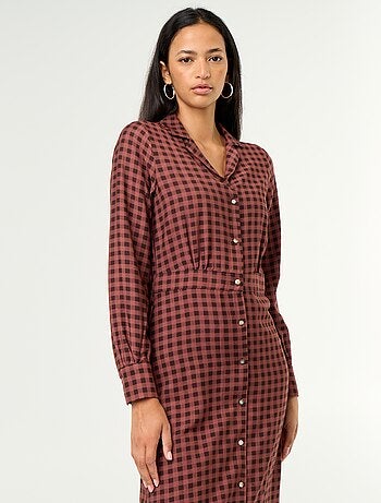 Robe longue coupe chemise