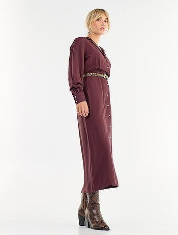 Robe longue coupe chemise