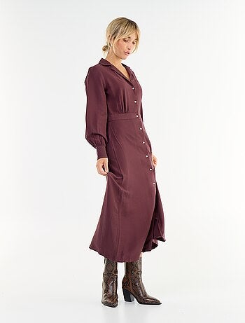 Robe longue coupe chemise