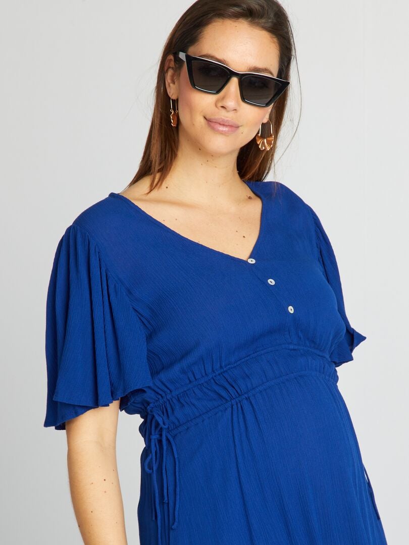 Robe De Maternité Topshop Bleue - Taille UK 10, Occasion En Très Bon état