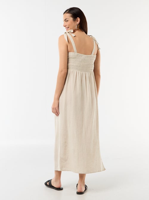 Robe longue de maternité dos nu - Kiabi Robe longue de maternité dos nu - Kiabi