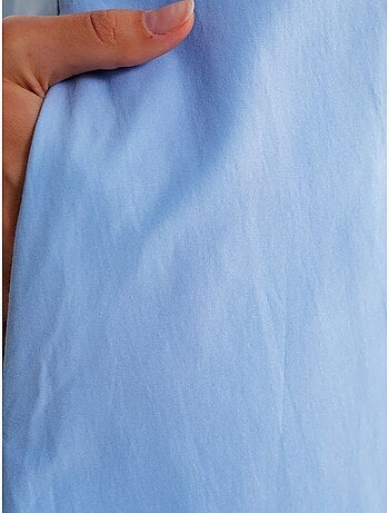 Robe longue décontractée avec fermeture à boutons et poches mixray
