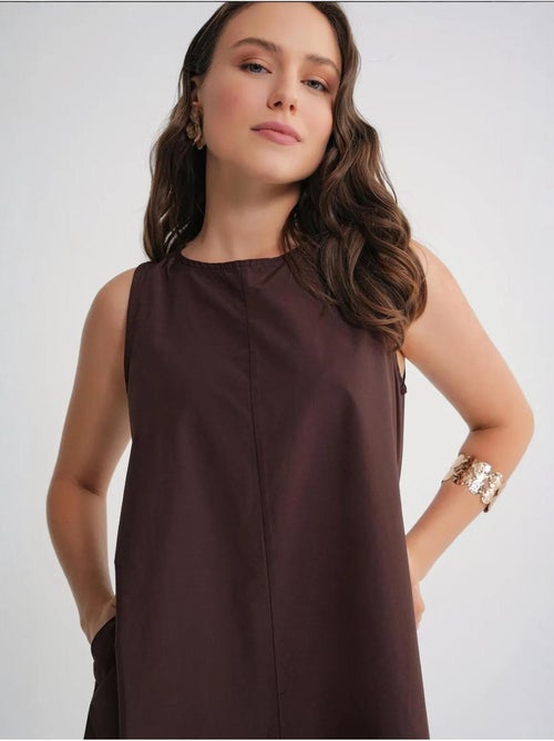 Robe longue décontractée avec fermeture à boutons et poches mixray - Kiabi