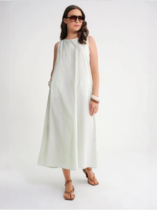 Robe longue décontractée avec fermeture à boutons et poches mixray - Kiabi