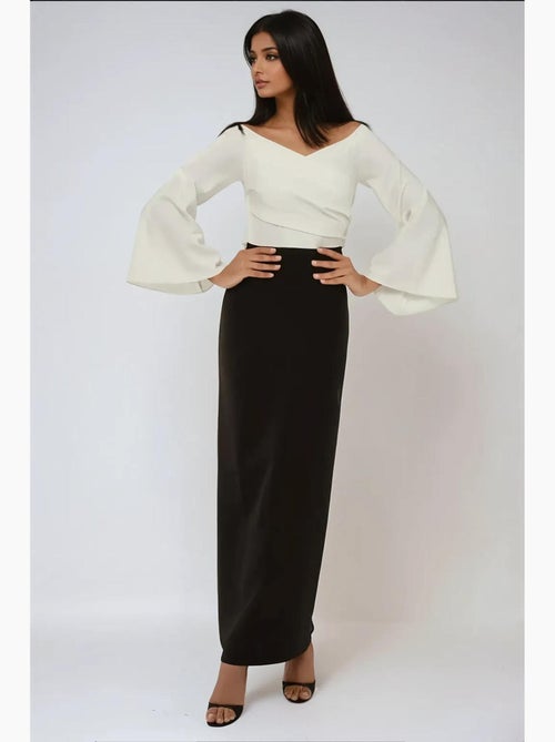 Robe longue élégante et exclusive sur mesure hiccup - Kiabi Robe longue élégante et exclusive sur mesure hiccup - Kiabi