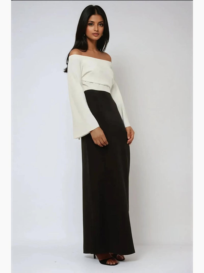 Robe longue élégante et exclusive sur mesure hiccup Noir - Kiabi