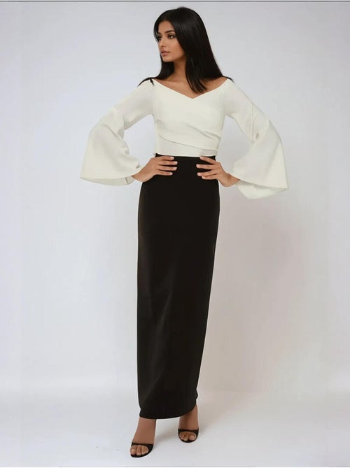 Robe longue élégante et exclusive sur mesure - Kiabi Robe longue élégante et exclusive sur mesure - Kiabi