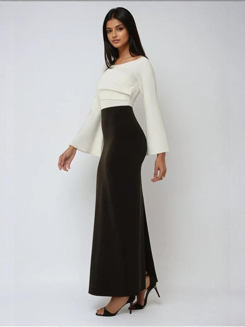 Robe longue élégante et exclusive sur mesure - Kiabi Robe longue élégante et exclusive sur mesure - Kiabi