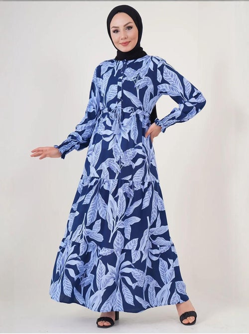 Robe longue en crêpe de viscose à fleurs bdart - Kiabi Robe longue en crêpe de viscose à fleurs bdart - Kiabi