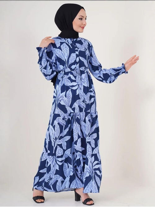 Robe longue en crêpe de viscose à fleurs bdart - Kiabi Robe longue en crêpe de viscose à fleurs bdart - Kiabi