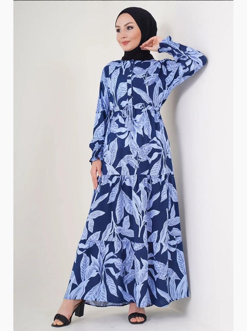 Robe longue en crêpe de viscose à fleurs bdart - Kiabi Robe longue en crêpe de viscose à fleurs bdart - Kiabi