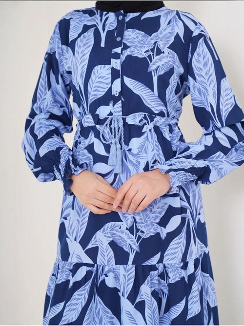 Robe longue en crêpe de viscose à fleurs bdart - Kiabi Robe longue en crêpe de viscose à fleurs bdart - Kiabi