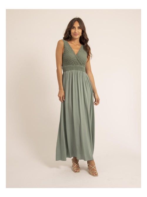 Robe longue en dentelle ipalene - Kiabi