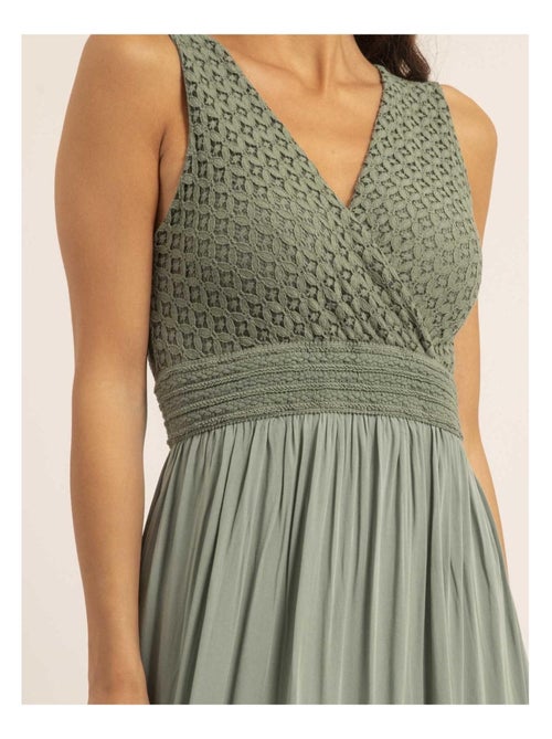 Robe longue en dentelle ipalene - Kiabi