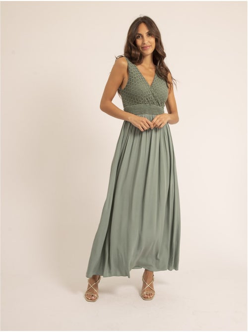 Robe longue en dentelle ipalene - Kiabi