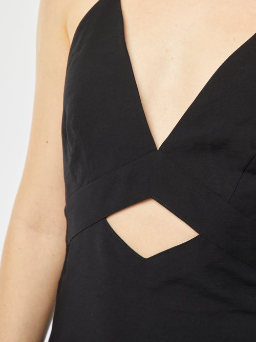 Robe longue et fluide à bretelles - Kiabi