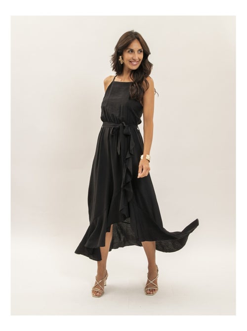 Robe longue fluide avec volants iniva - Kiabi Robe longue fluide avec volants iniva - Kiabi