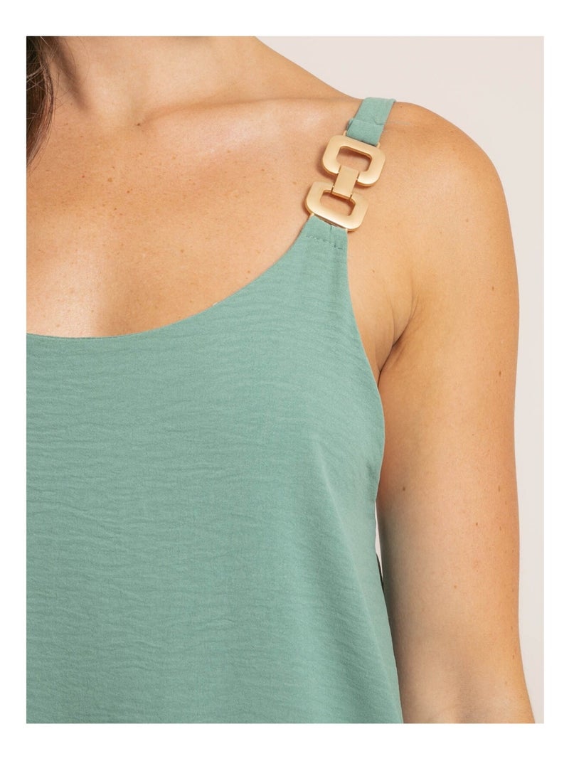 Robe longue fluide idozane Vert pistache - Kiabi
