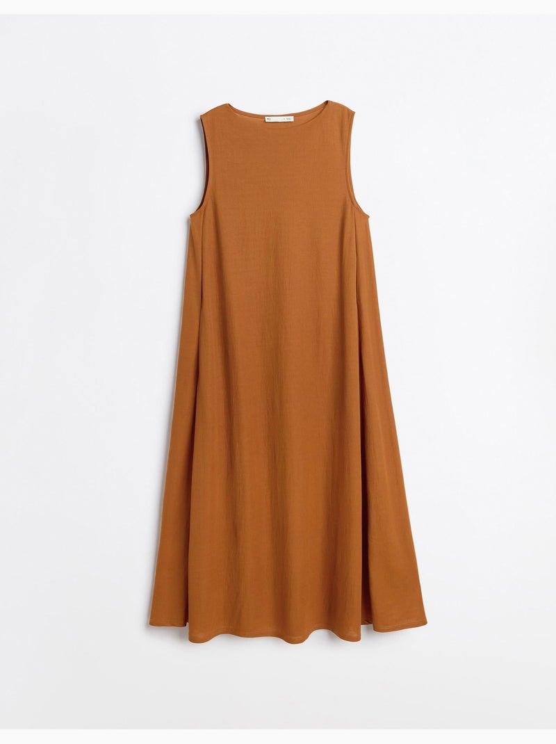 Robe longue fluide, MO Fashion Marron - Kiabi