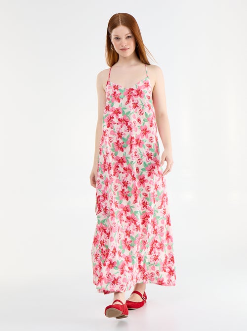 Robe longue fluide - Kiabi