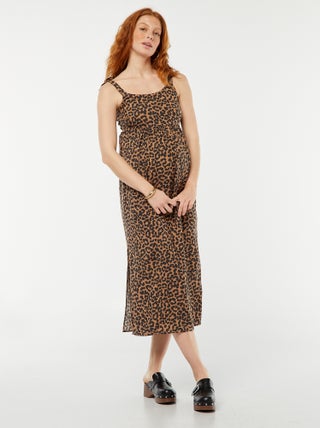 Robe longue grossesse sans manches