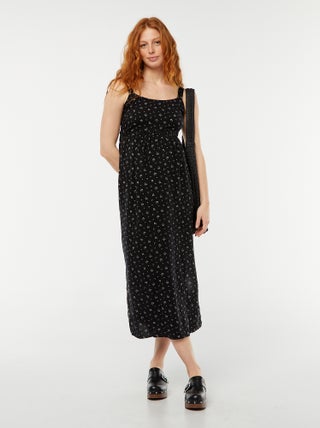 Robe longue grossesse sans manches