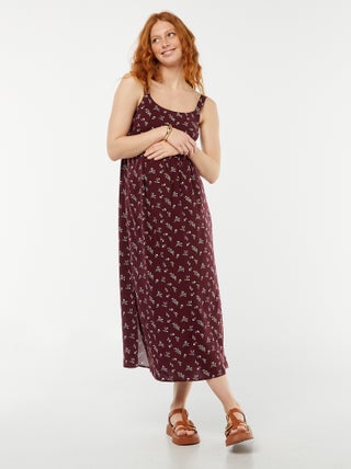 Robe longue grossesse sans manches