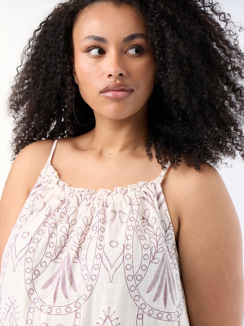 Robe longue imprimée à bretelles - Kiabi Robe longue imprimée à bretelles - Kiabi