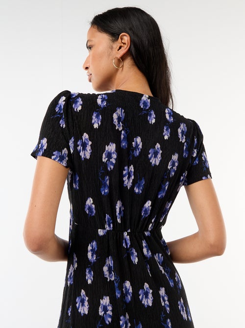 Robe longue imprimée all-over fine - Kiabi