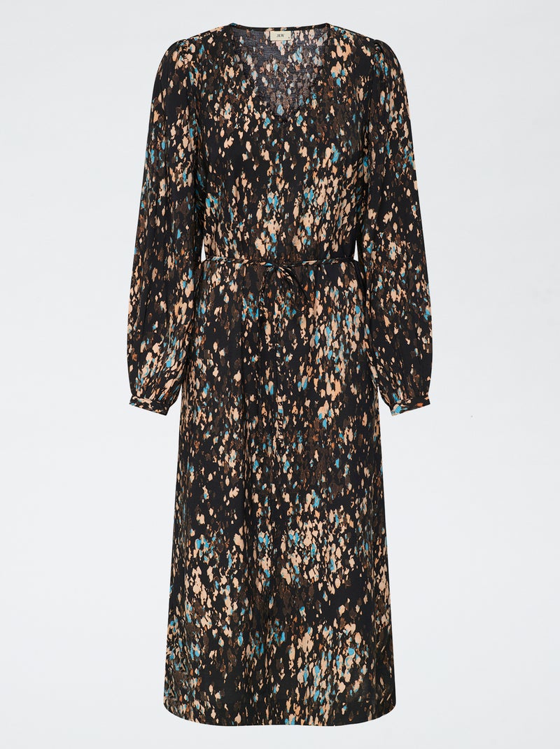 Robe longue imprimée 'JDY' Noir - Kiabi