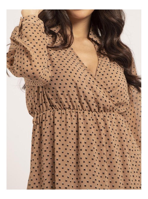 Robe longue motifs idyana - Kiabi