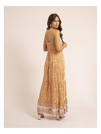 Robe longue motifs imalika