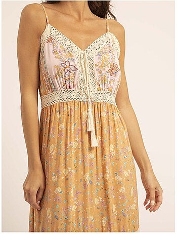 Robe longue motifs imalika