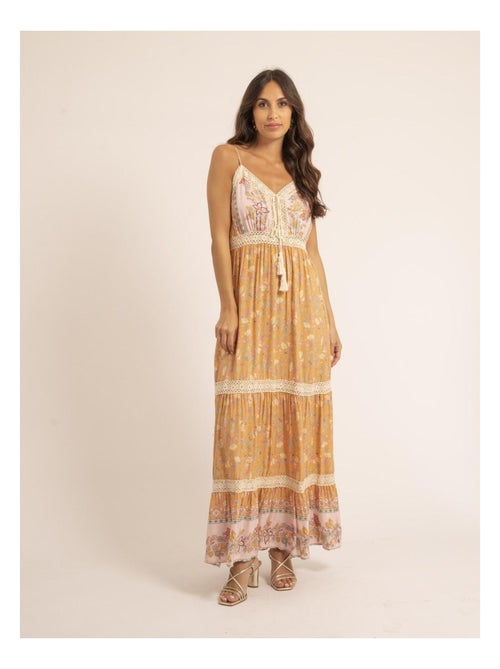 Robe longue motifs imalika - Kiabi
