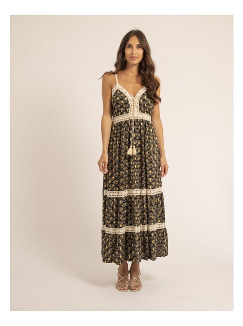 Robe longue motifs ipina - Kiabi Robe longue motifs ipina - Kiabi