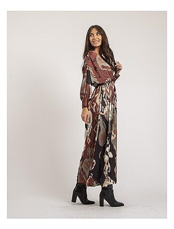 Robe longue motifs iveca