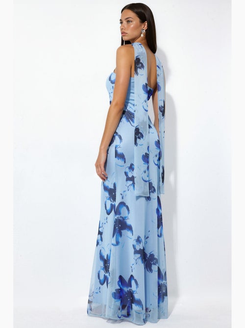 Robe longue moulante fleurie sans bretelles hiccup - Kiabi Robe longue moulante fleurie sans bretelles hiccup - Kiabi