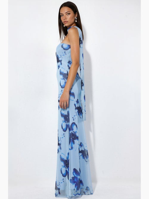 Robe longue moulante fleurie sans bretelles hiccup - Kiabi Robe longue moulante fleurie sans bretelles hiccup - Kiabi