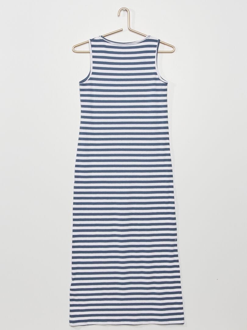 Robe longue discount bleu marine h&m