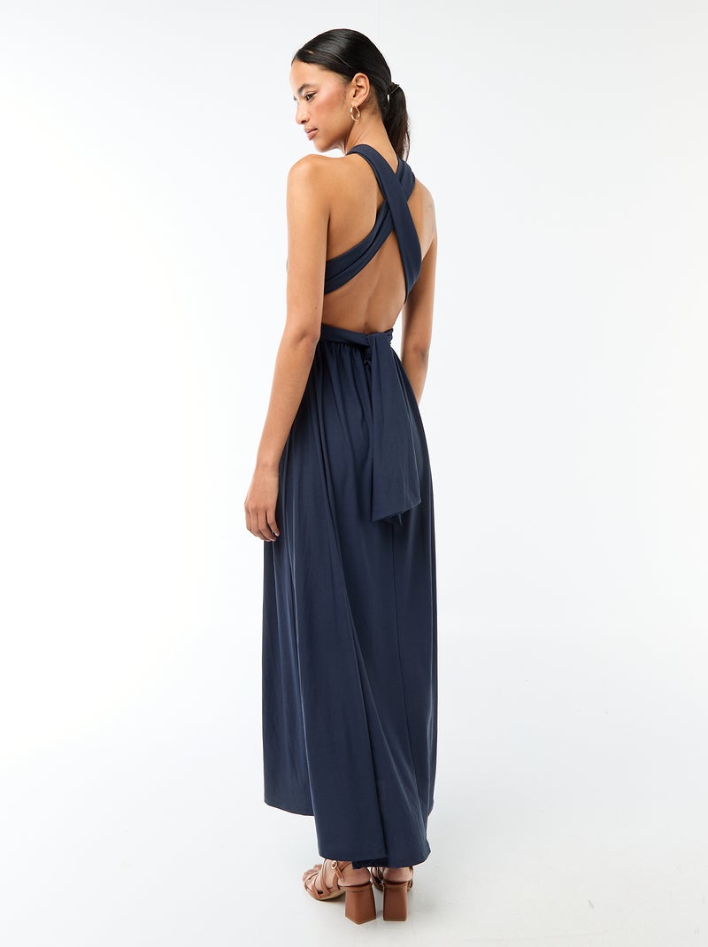 Robe longue multipositions Bleu - Kiabi