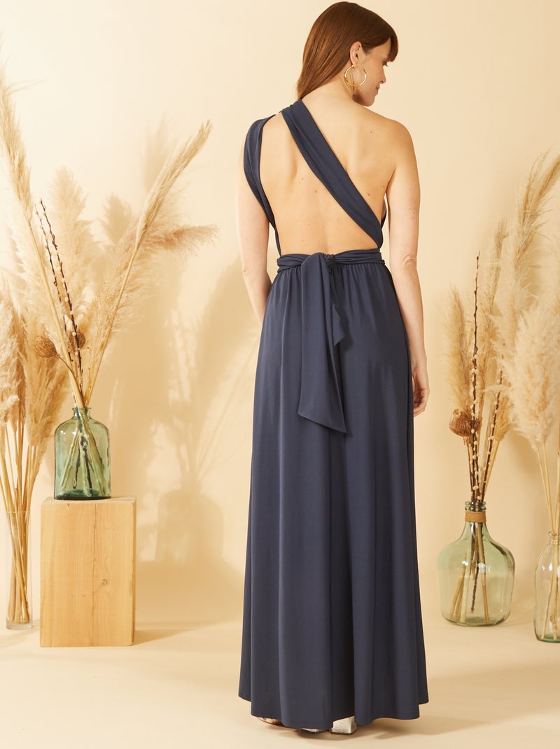 Robe longue multipositions Bleu marine - Kiabi