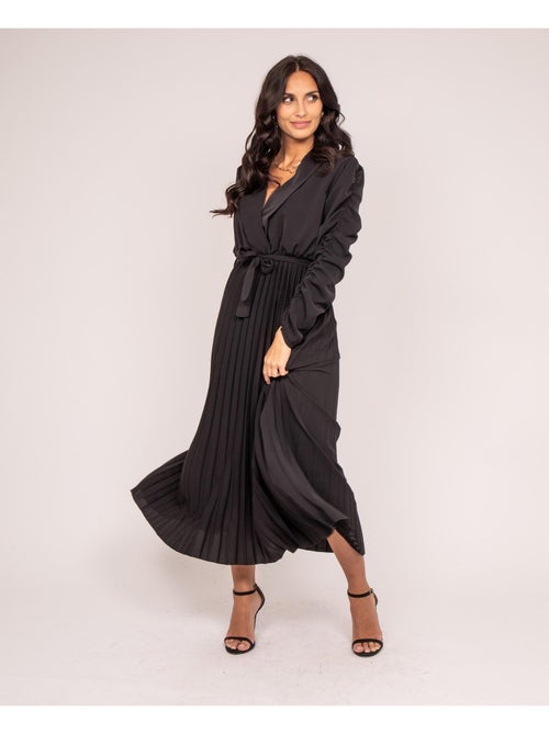 Robe longue plissée ilem - Kiabi Robe longue plissée ilem - Kiabi