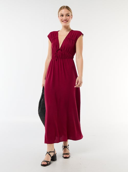 Robe longue sans manches avec nœud - Kiabi
